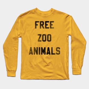 Free Zoo Animals Long Sleeve T-Shirt